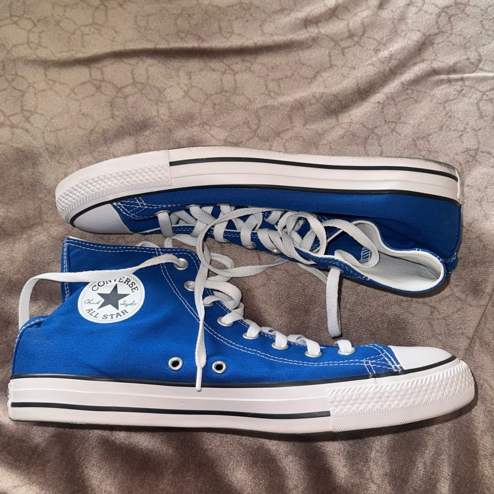 Converse High Top Sneakers - Blue & White